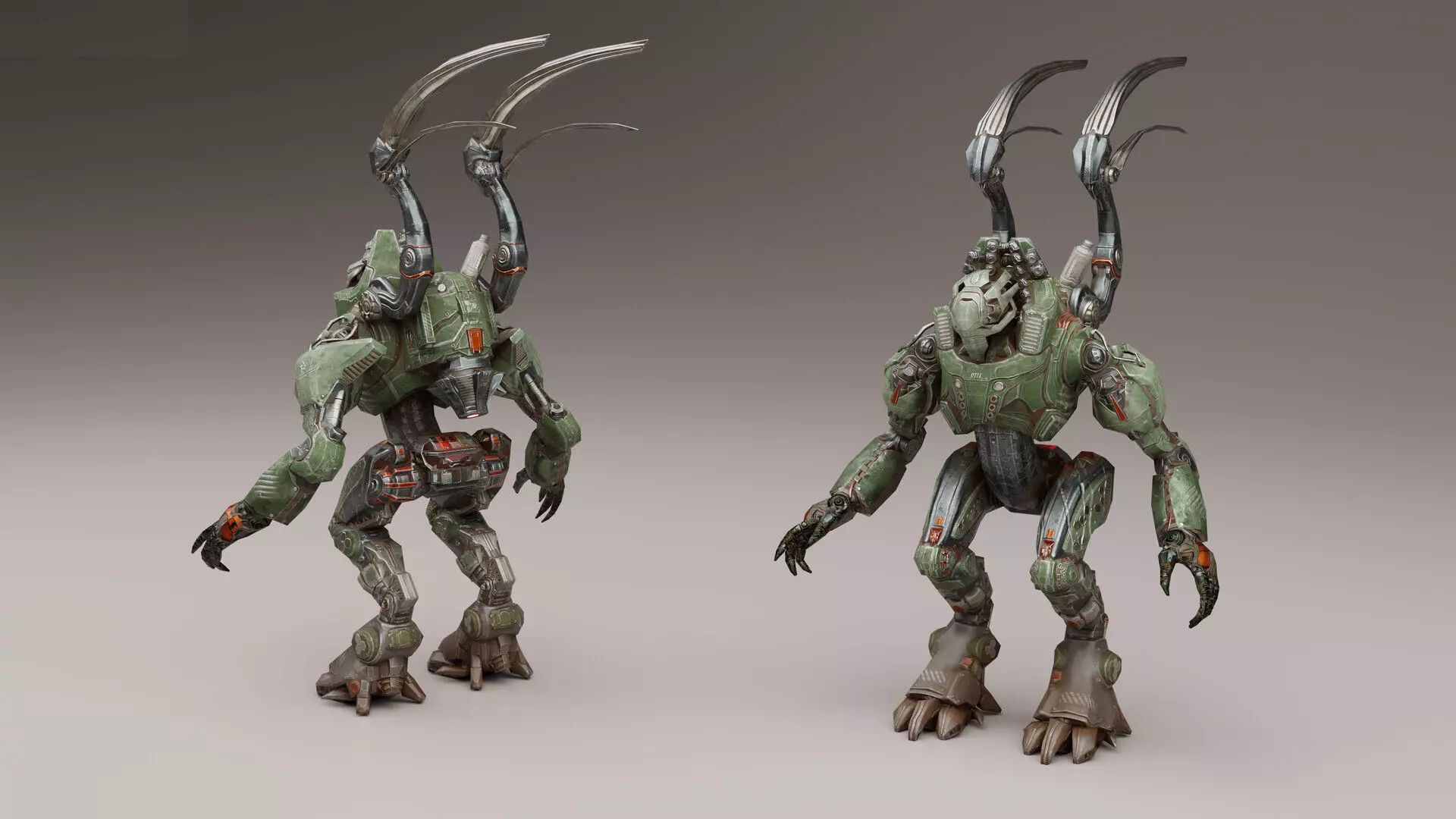 Next generation stylized mecha warriors 3D model_0