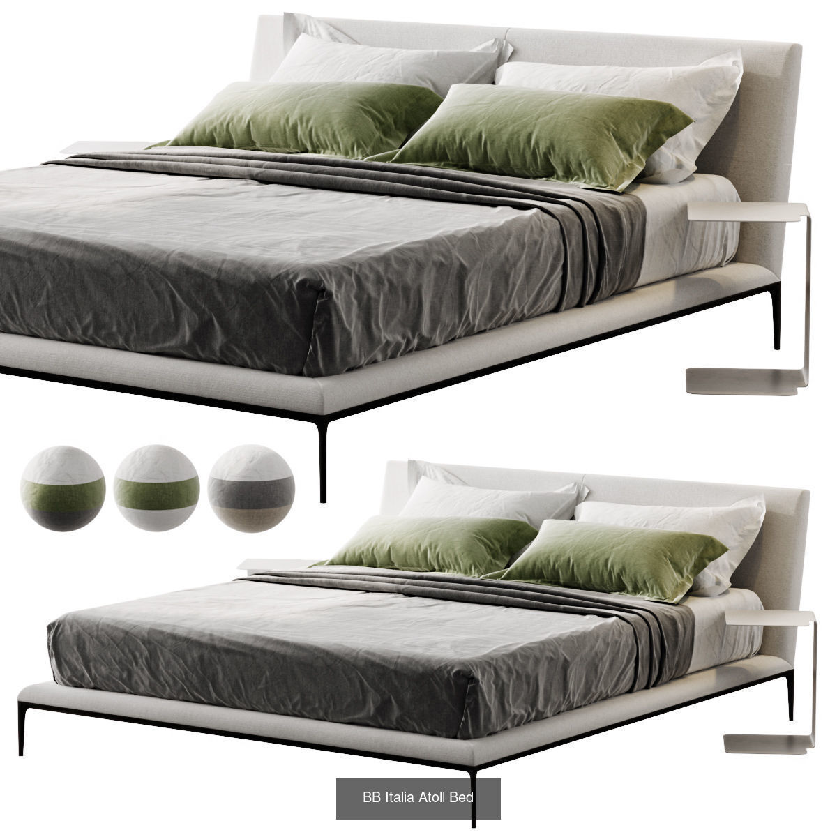 Bed Set 3D Model Collection_1