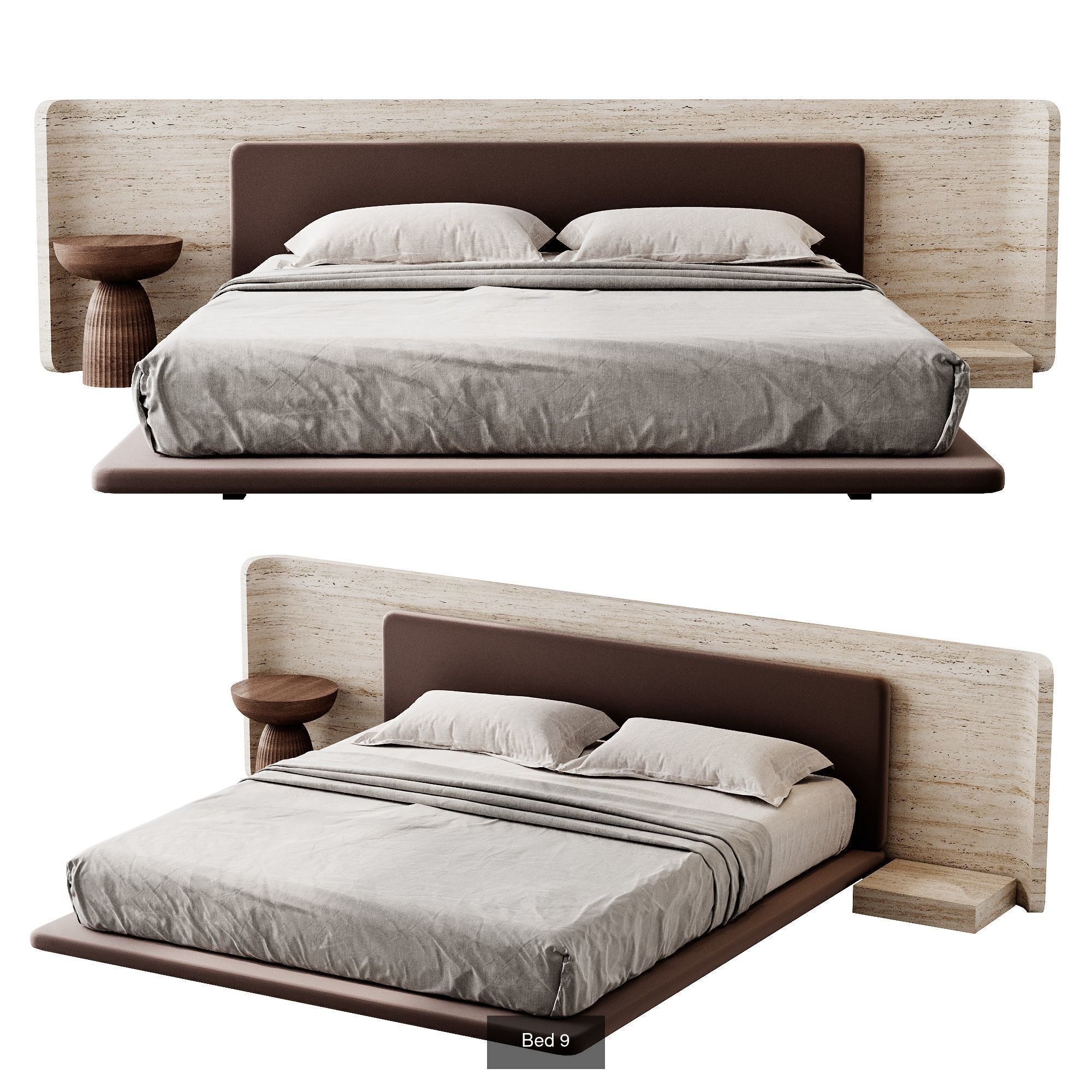 Bed Set 3D Model Collection_9