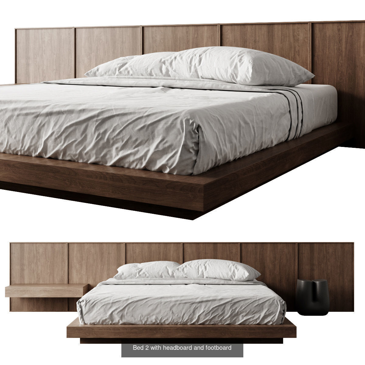 Bed Set 3D Model Collection_2