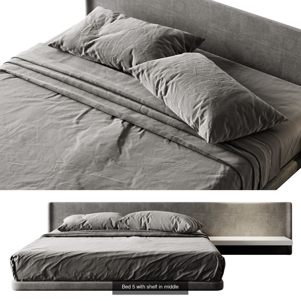 Bed Set 3D Model Collection_5