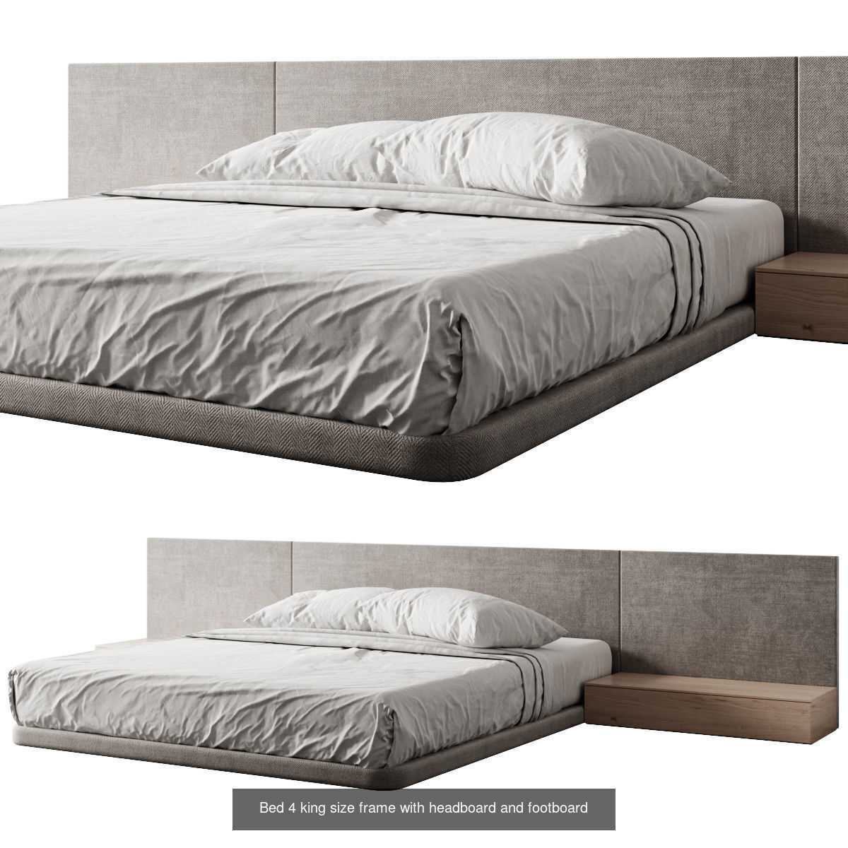 Bed Set 3D Model Collection_4