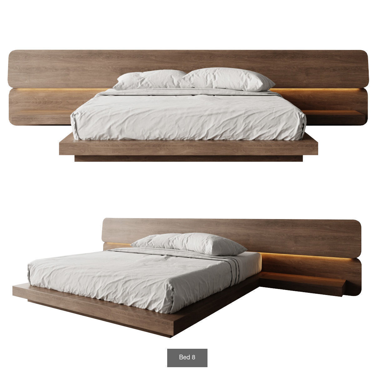 Bed Set 3D Model Collection_8