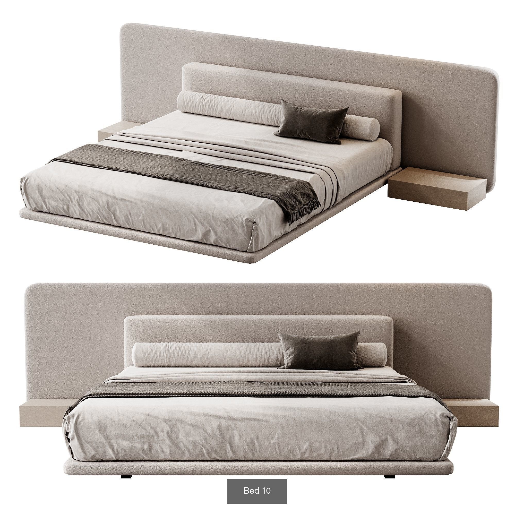 Bed Set 3D Model Collection_10