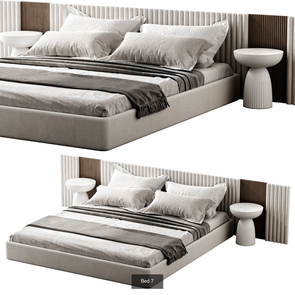 Bed Set 3D Model Collection_7