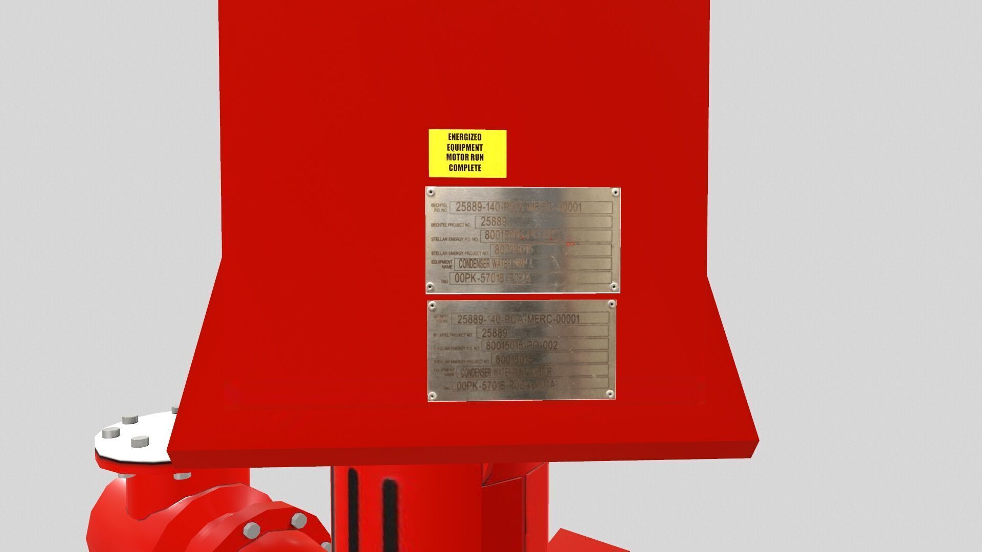 Vertical Pump Low-poly 3D model_5