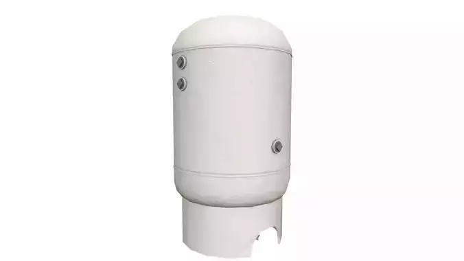Volume Tank Low-poly 3D model