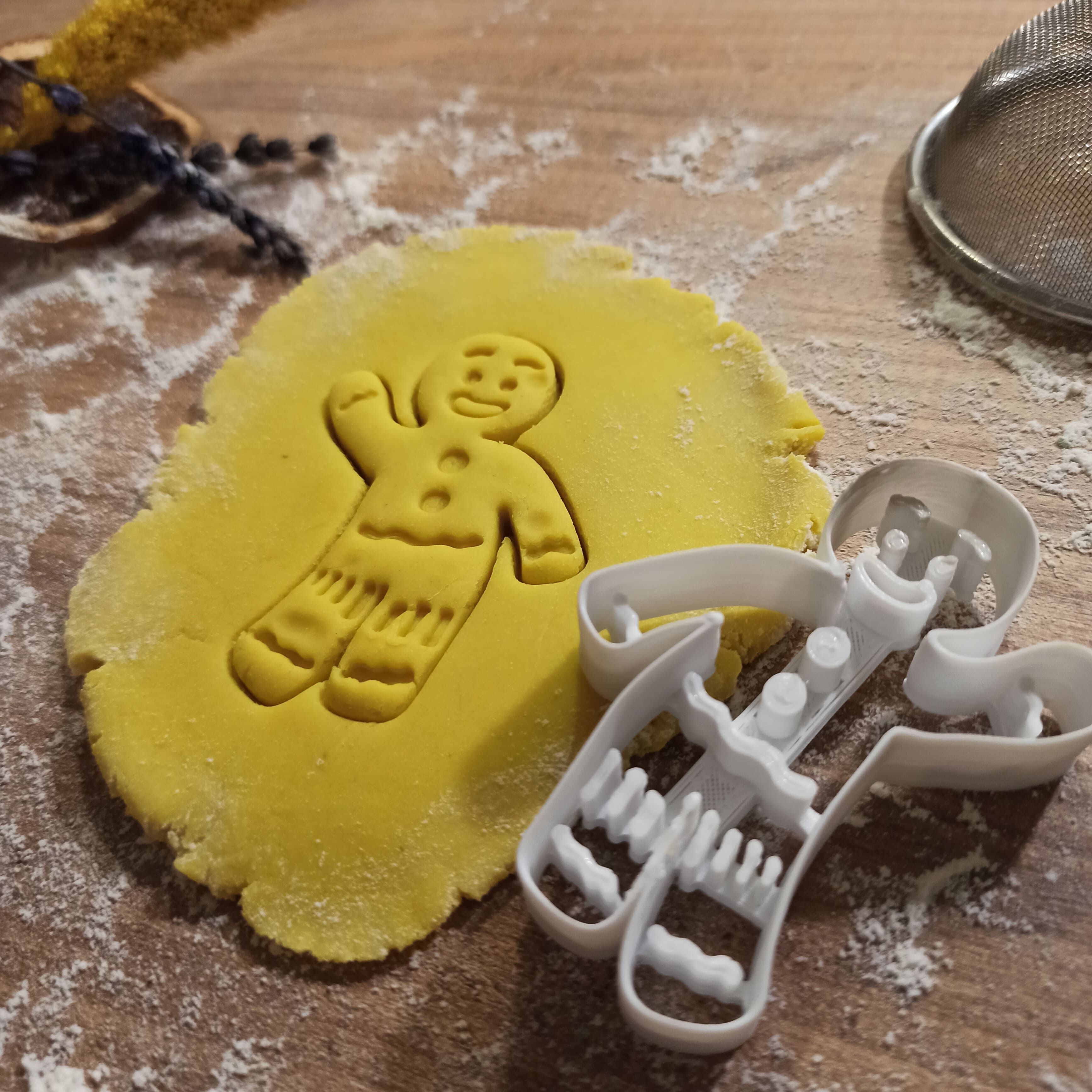 Happy Cute Cookie Man Cookie Cutter - Gingerbread Man Cutter 3D print model_4