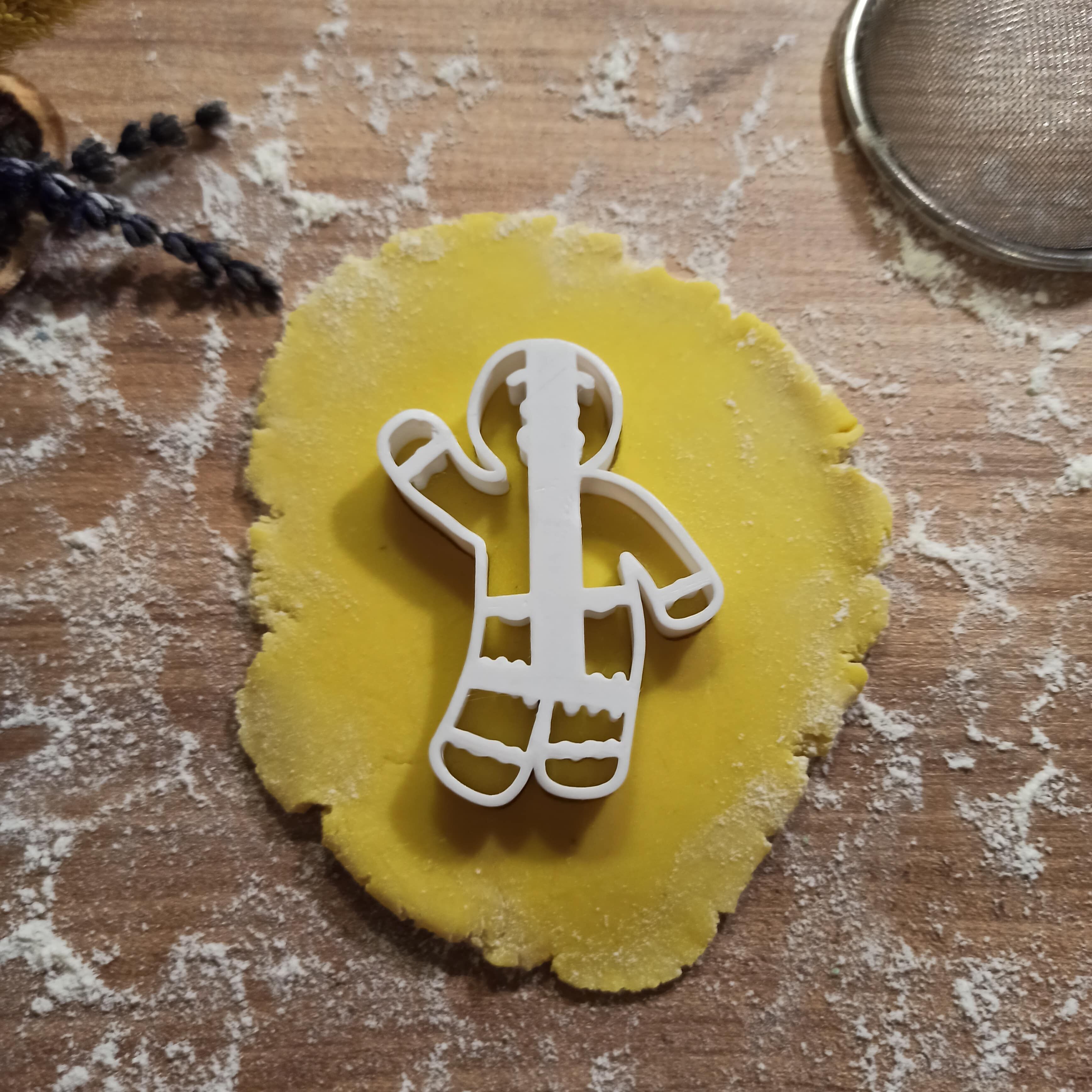 Happy Cute Cookie Man Cookie Cutter - Gingerbread Man Cutter 3D print model_5