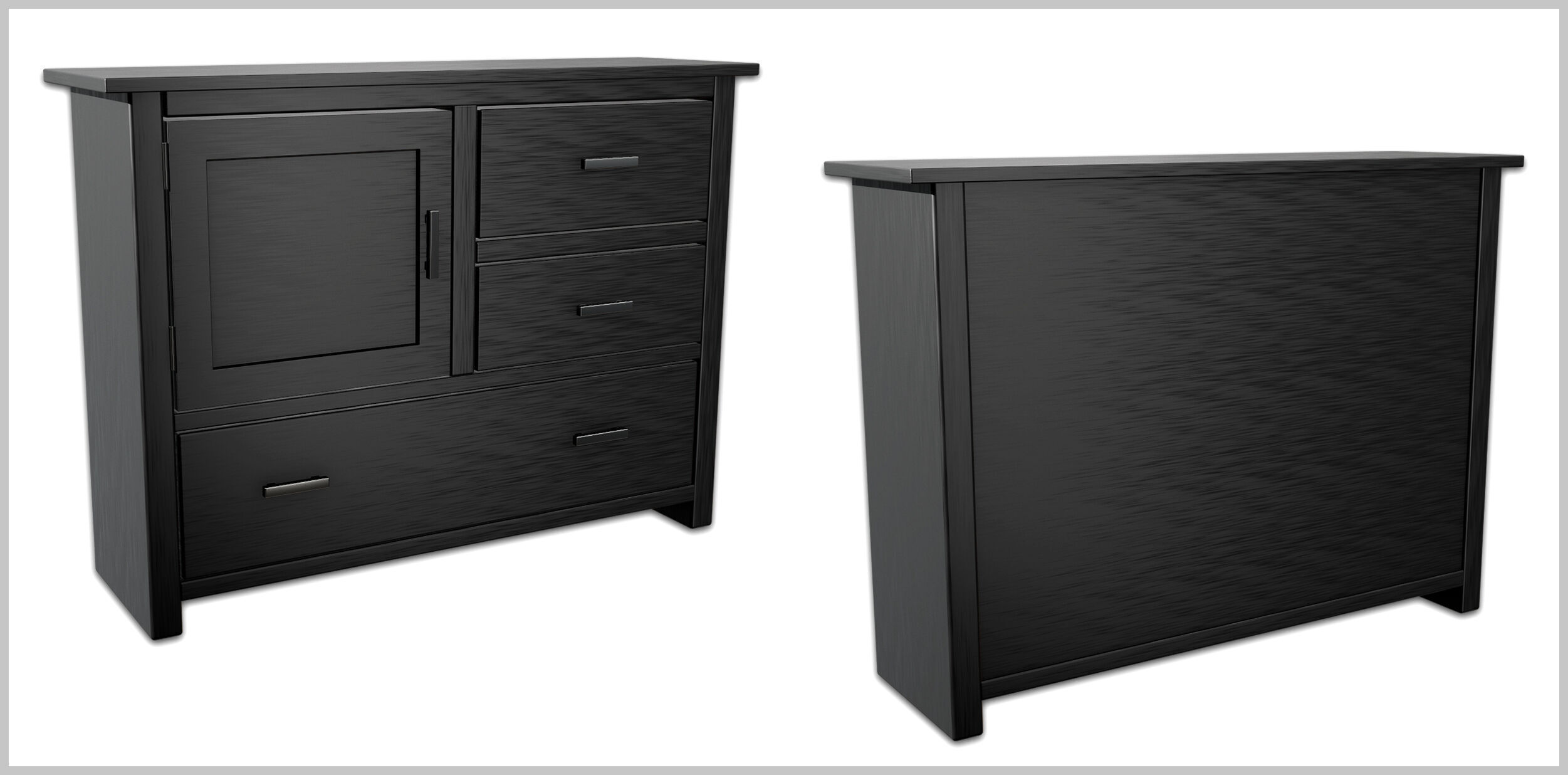 Cabinets Low-poly 3D model_2