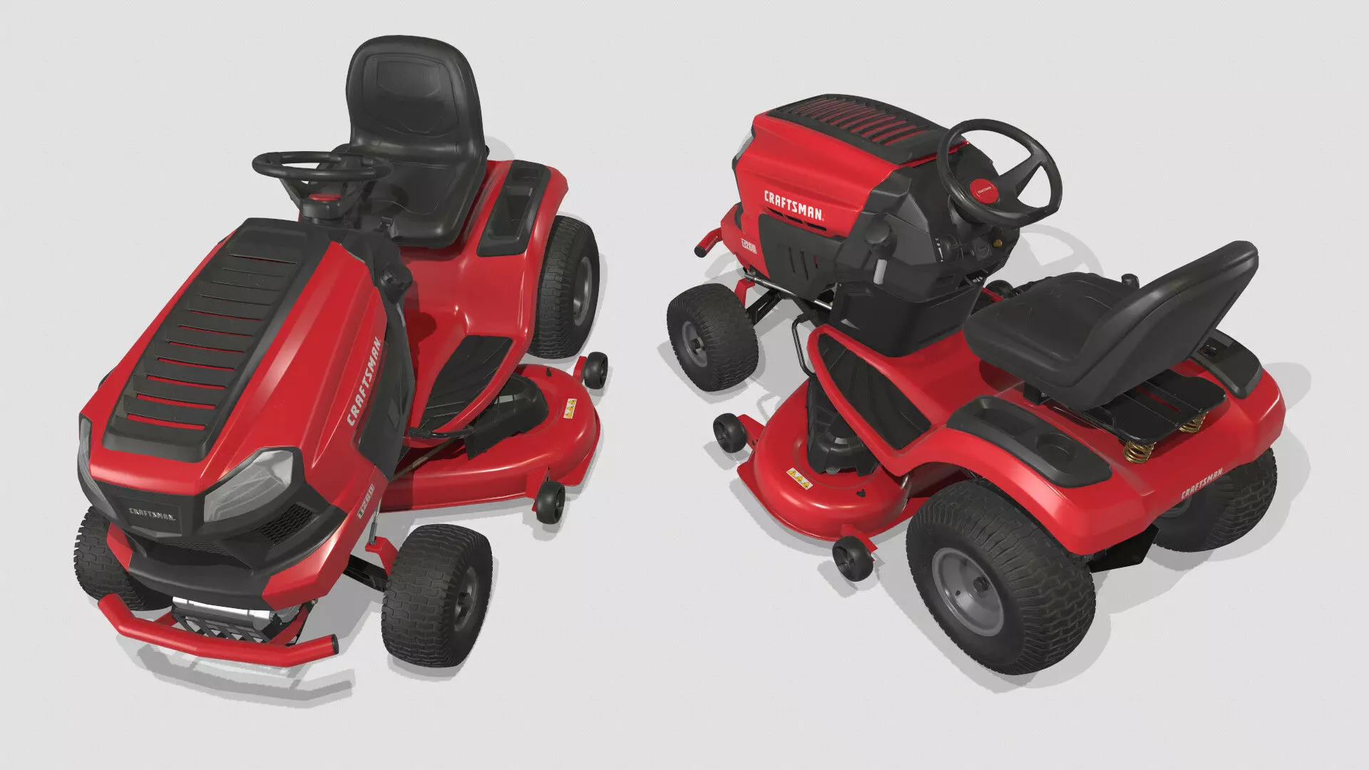 Next generation lawn mower Low-poly 3D model_0