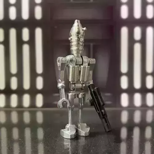 Ig88 droid minifigure custom building blocks bricks star wars 3D print model