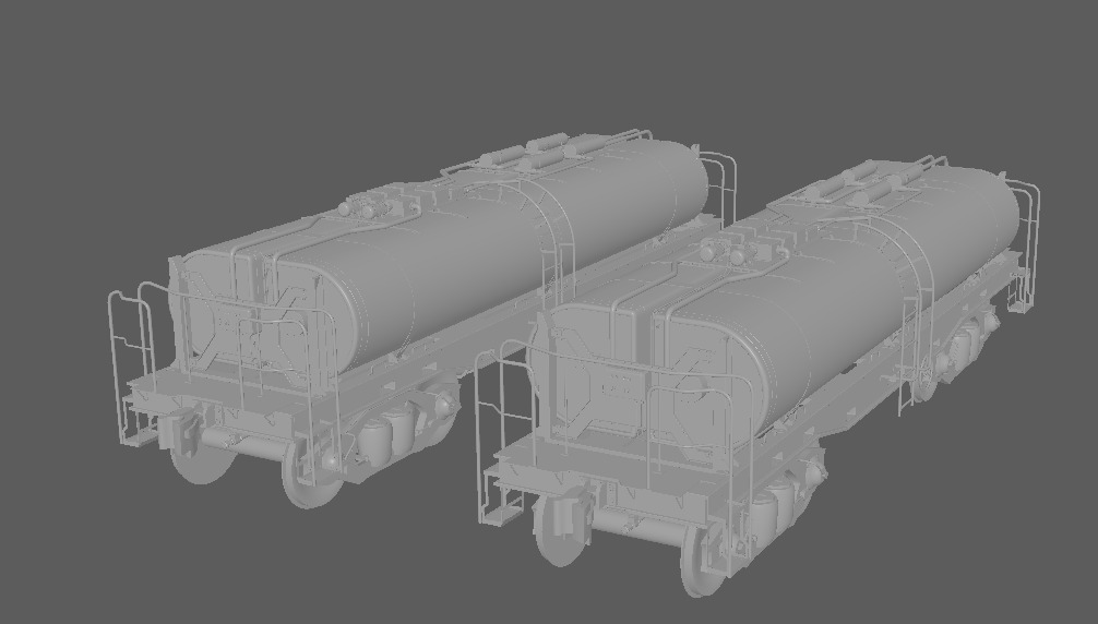 Next Generation Train Oil Tank Car Leather Low-poly 3D model_2