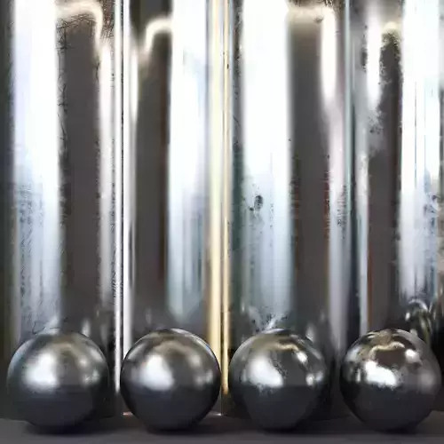 4K Iron Material Texture Set - 4 Patterns - Premium Seamless PBR