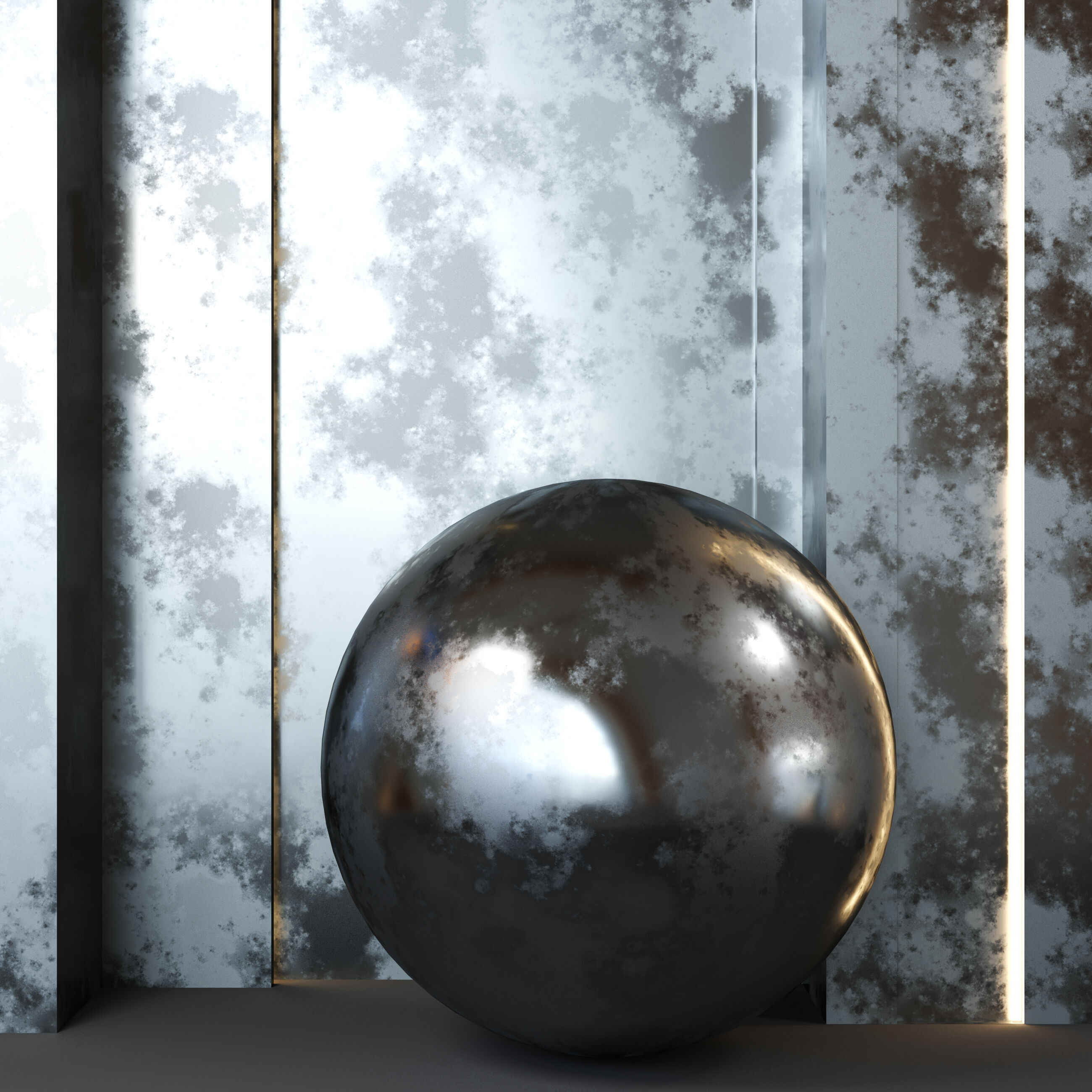 4K Iron Material Texture Set - 4 Patterns - Premium Seamless PBR Texture_4