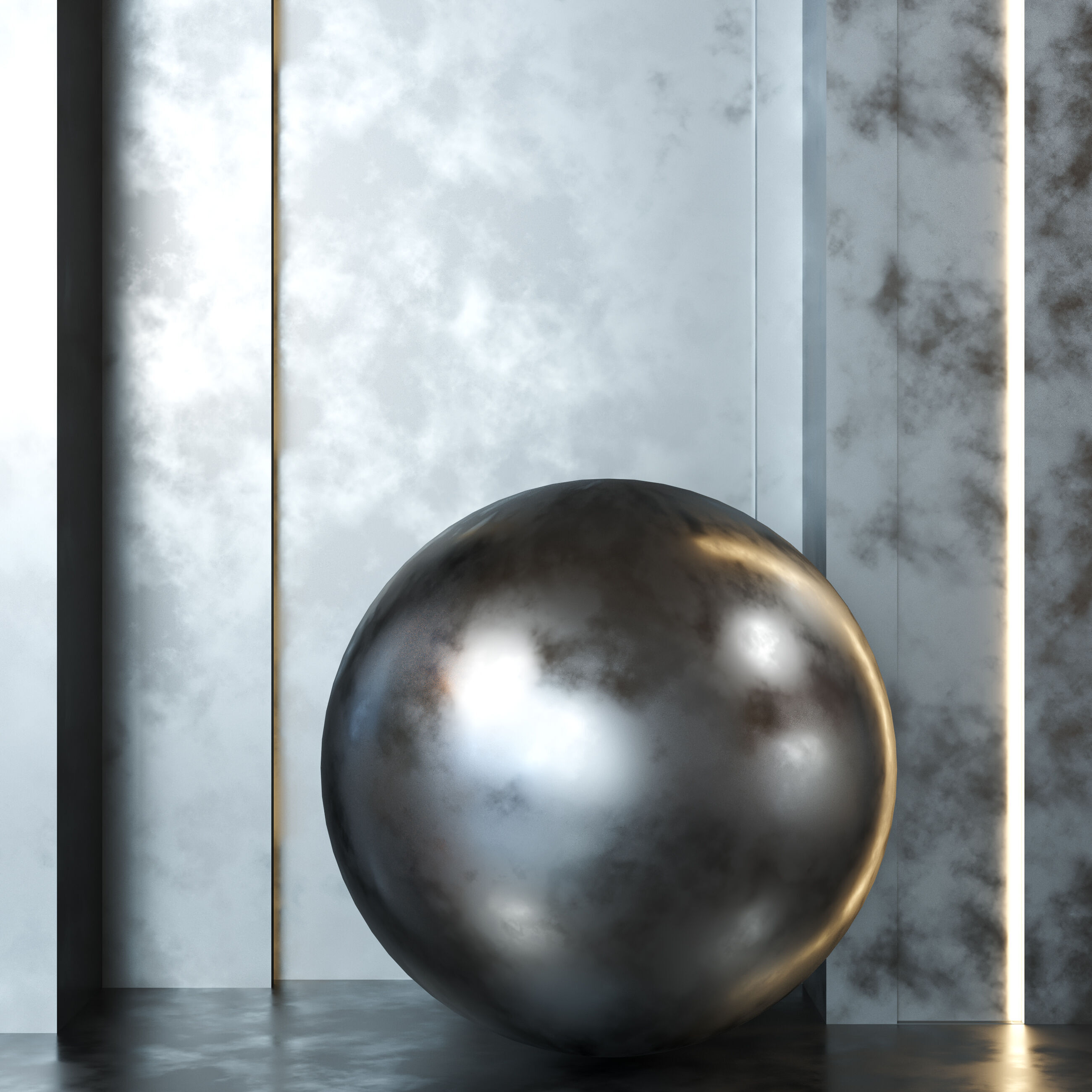 4K Iron Material Texture Set - 4 Patterns - Premium Seamless PBR Texture_2