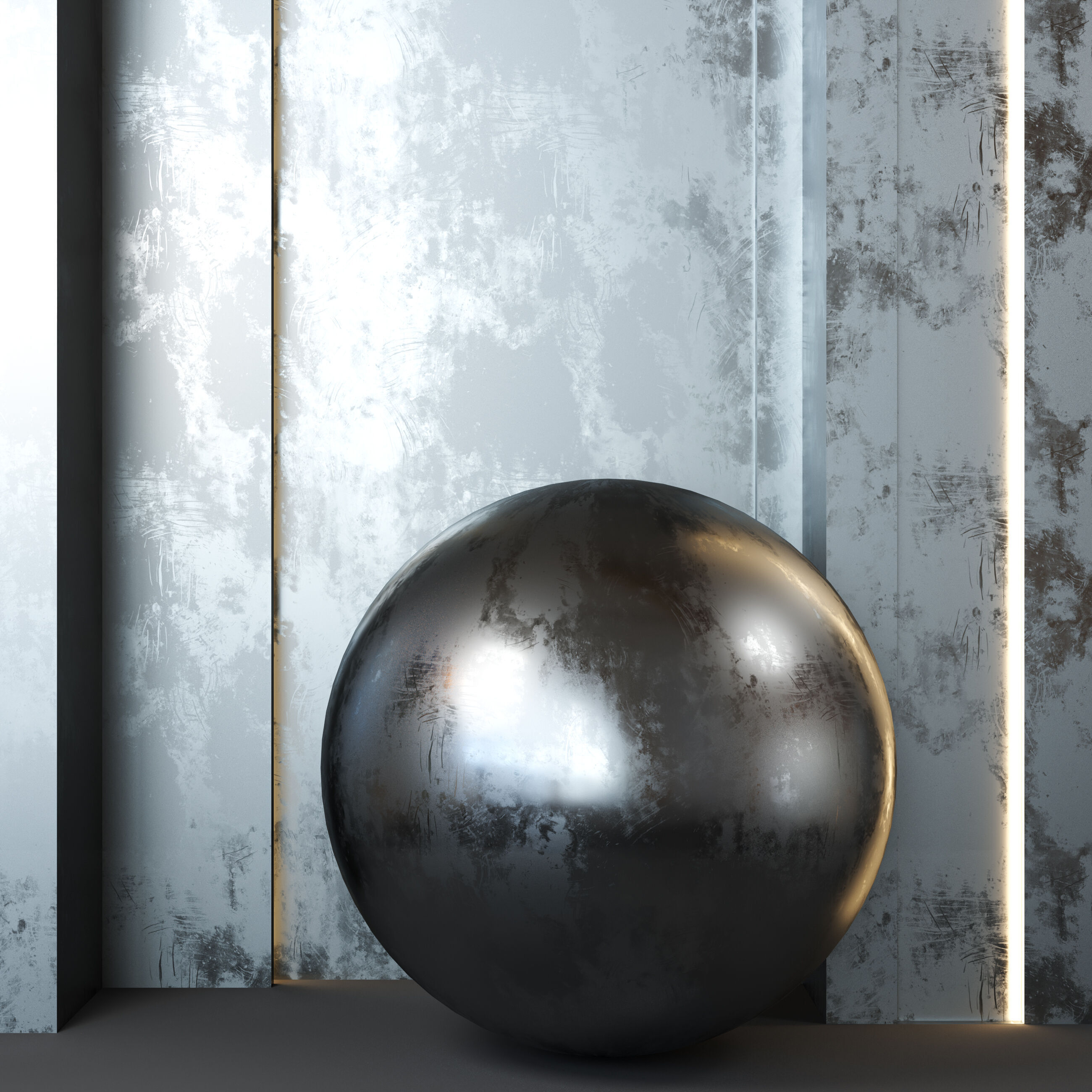 4K Iron Material Texture Set - 4 Patterns - Premium Seamless PBR Texture_3