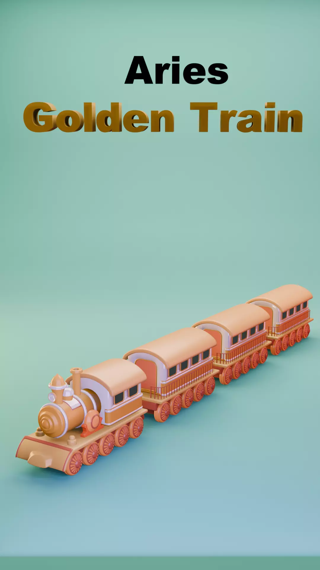 Golden Train LIMITFREE - 2 Days 3D model
