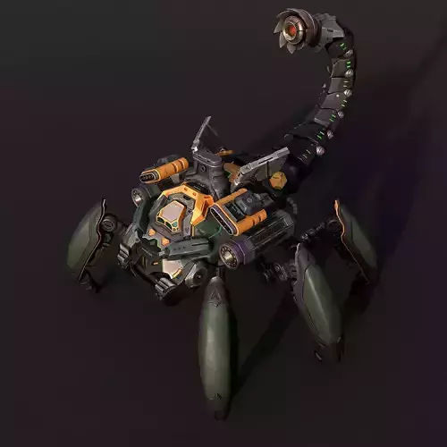 Next Generation Mechanical Scorpion Low-poly 3D model