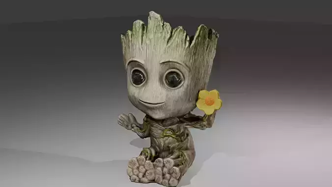 Baby Groot from guardians of the galaxy
