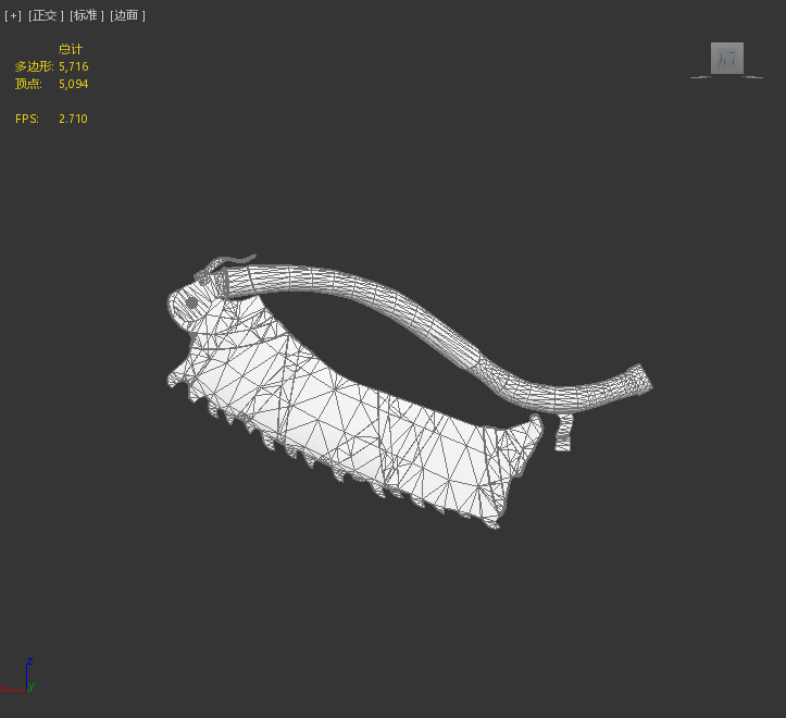 Next generation serrated machete Low-poly 3D model_4