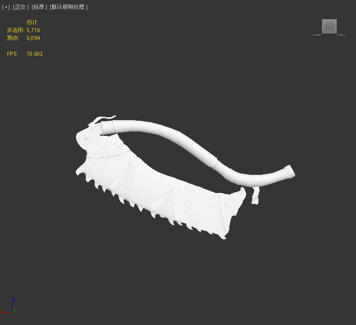 Next generation serrated machete Low-poly 3D model_3