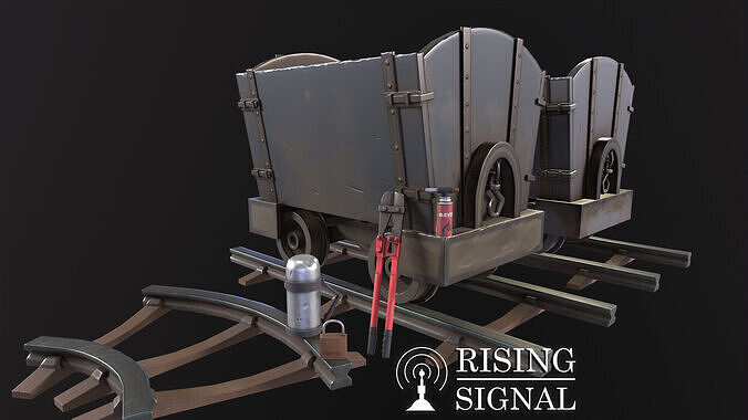 Next generation mining truck Low-poly 3D model