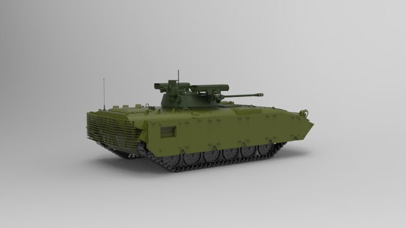 BMP-2 infantry fighting vehicle 3D model_1