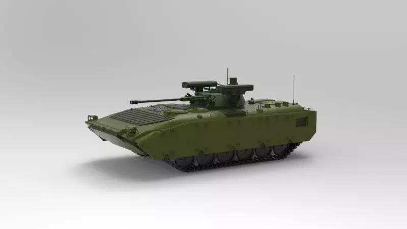 BMP-2 infantry fighting vehicle 3D model_0
