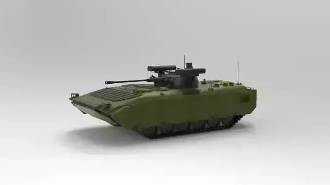 BMP-2 infantry fighting vehicle 3D model