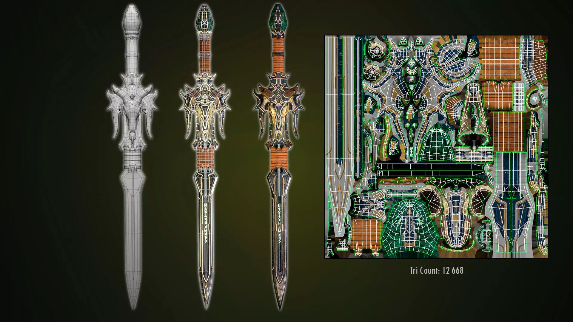 The Next Generation Dream Sword Low-poly 3D model_0
