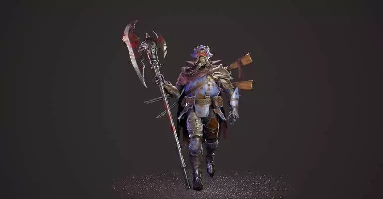 The Next Generation Doomsday Fighter Low-poly 3D model_0