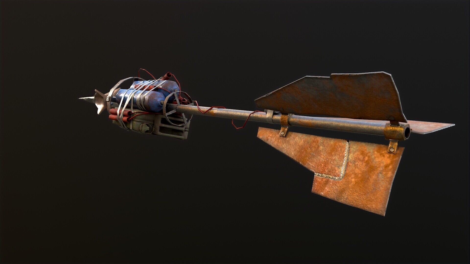 Next Generation Apocalypse Artillery Spear Low-poly 3D model_2