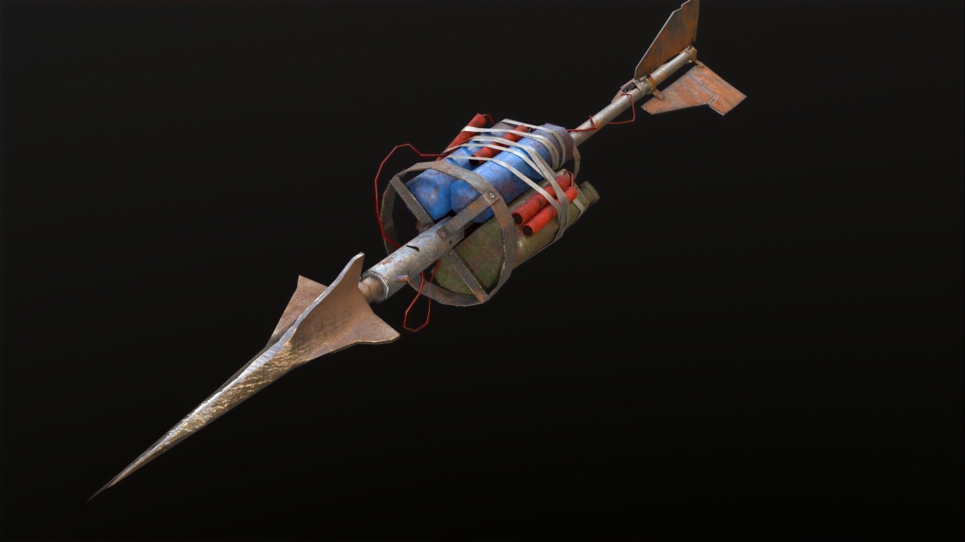 Next Generation Apocalypse Artillery Spear Low-poly 3D model_1