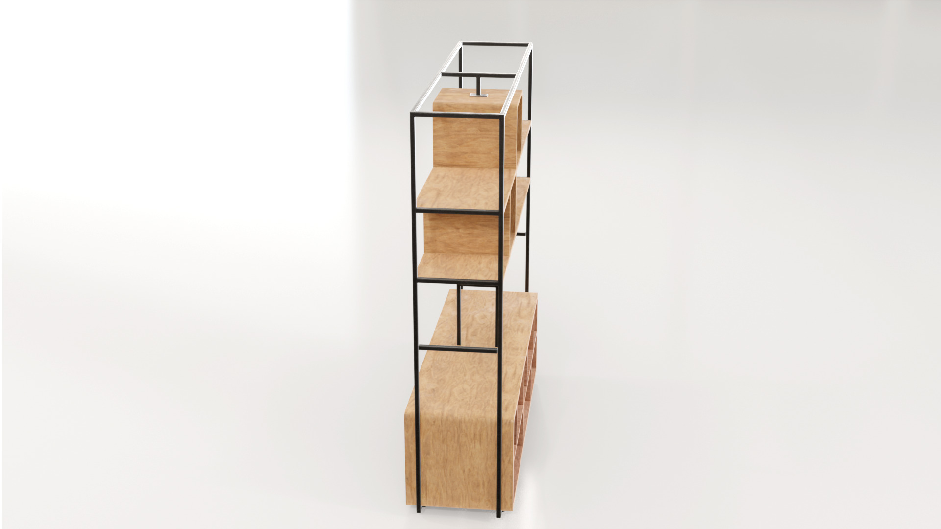 Furniture Modern Shelf 2 3D model_4