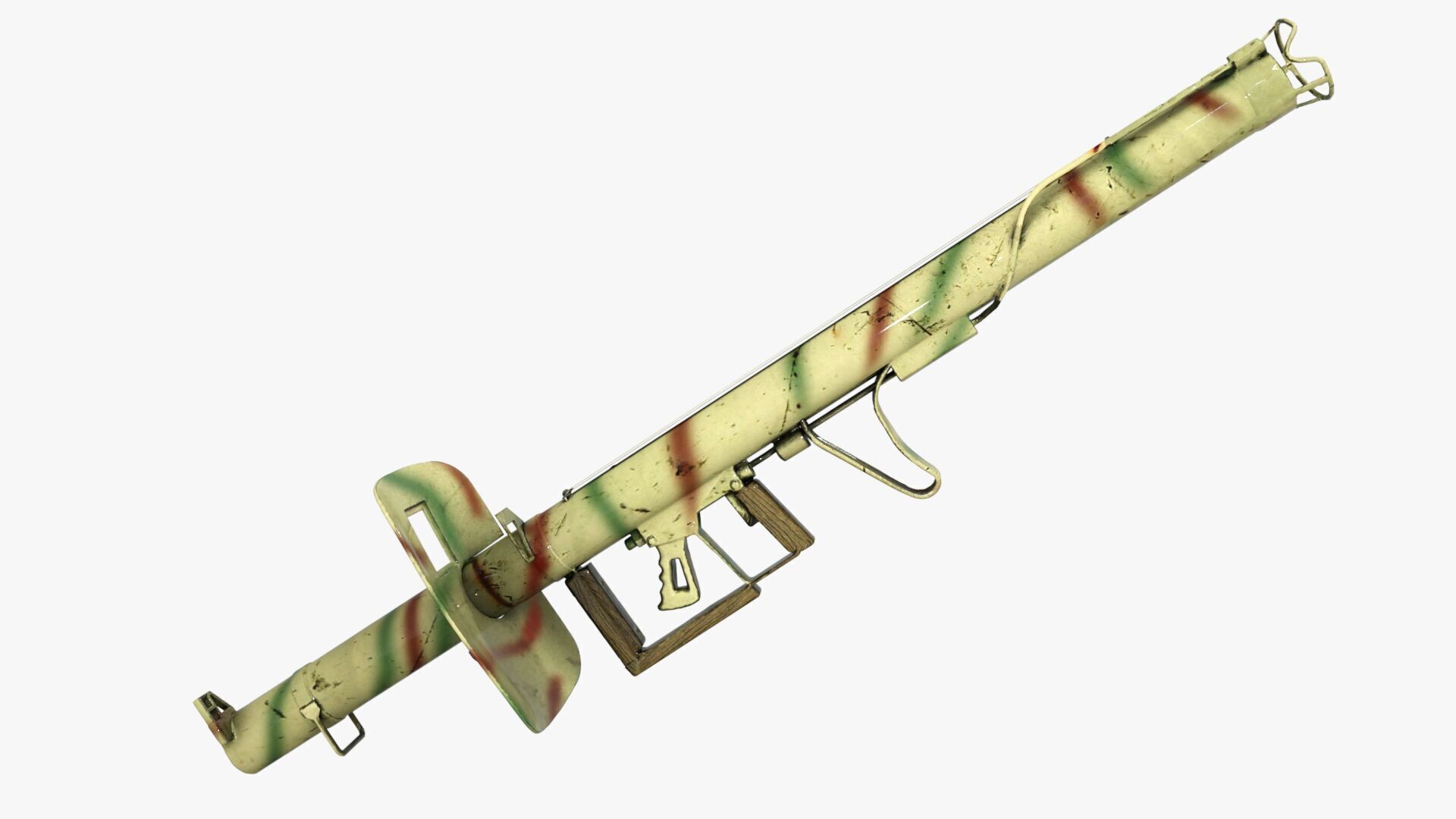 Panzerfaust WW2 Low-poly 3D model_7