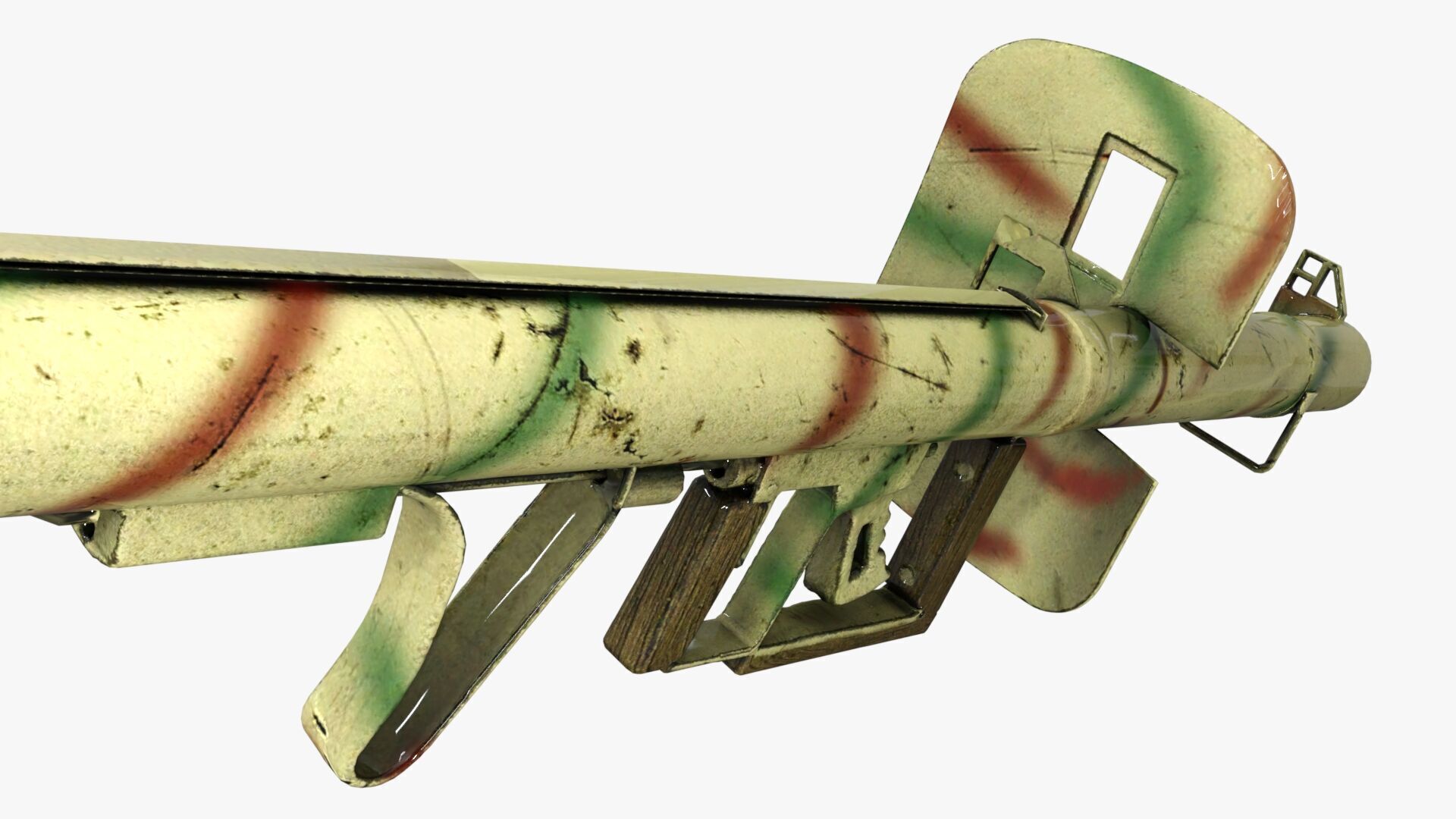 Panzerfaust WW2 Low-poly 3D model_8