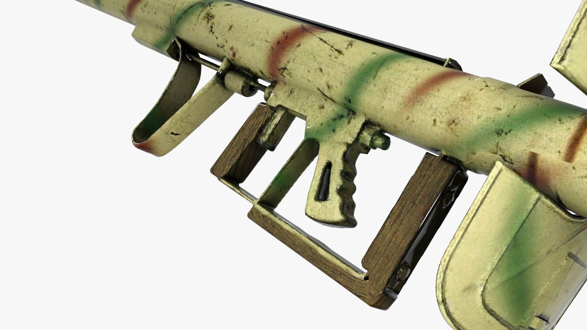 Panzerfaust WW2 Low-poly 3D model_2