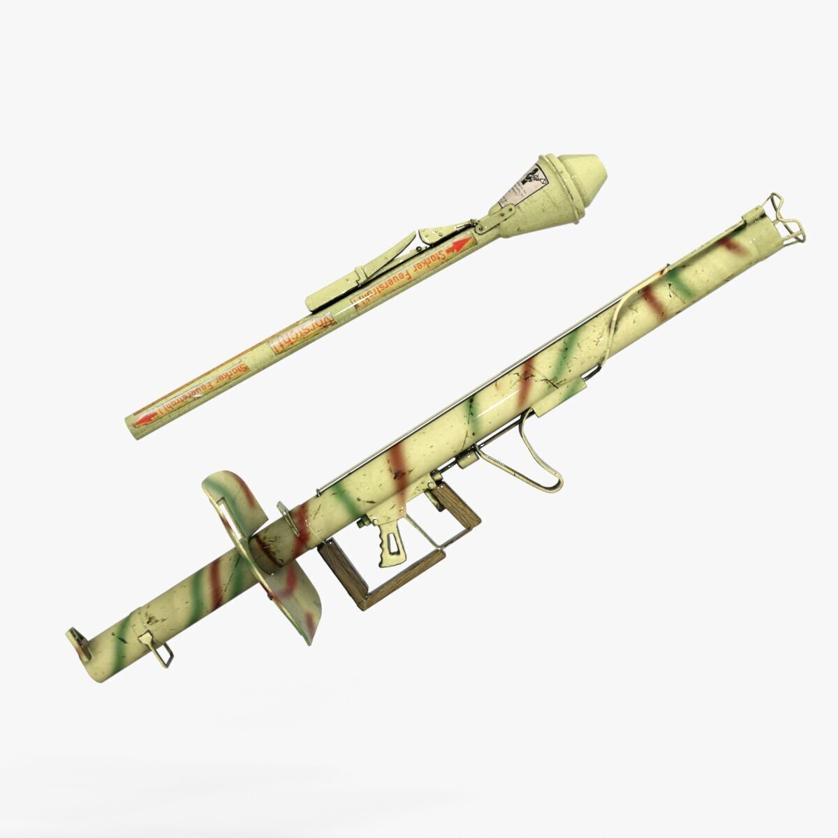 Panzerfaust WW2 Low-poly 3D model_13
