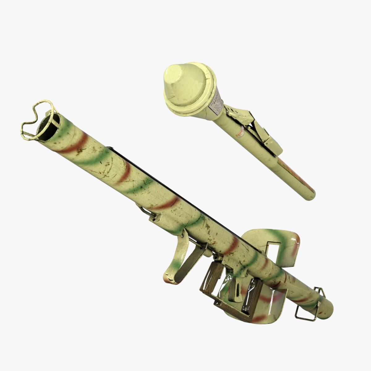 Panzerfaust WW2 Low-poly 3D model_12