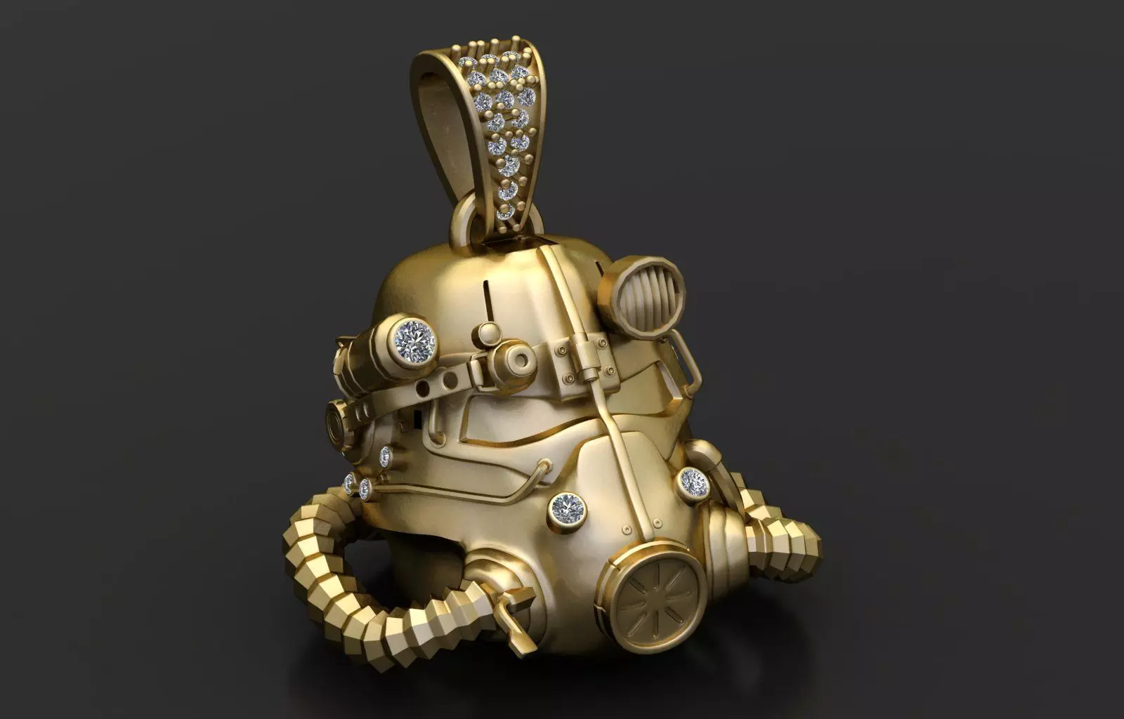 POWER ARMOR PENDANT 3D PRINTABLE MODEL  3D print model_0