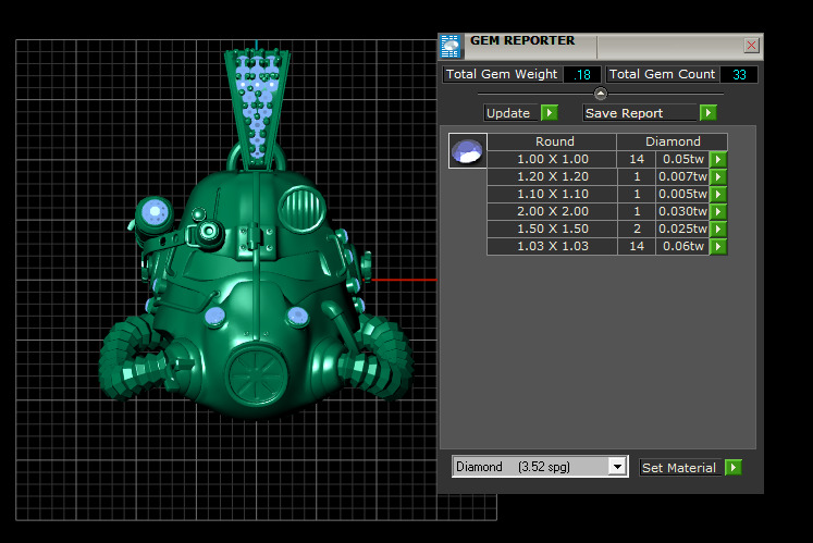 POWER ARMOR PENDANT 3D PRINTABLE MODEL  3D print model_5