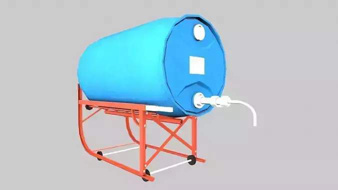 Drum Cradle with NFPA 704 Drum
