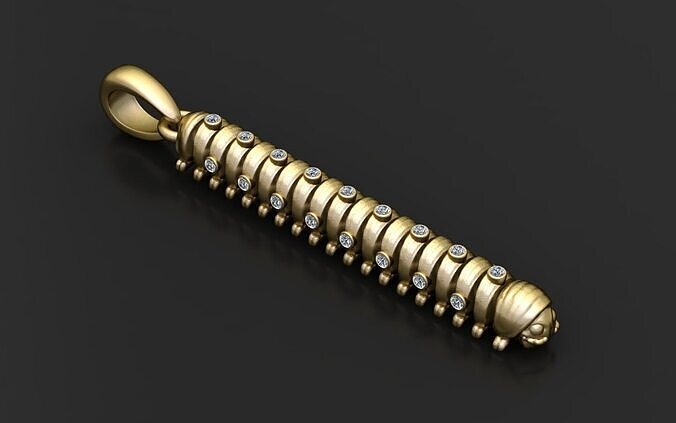 SNIAL ANIMAL PENDANT 3D PRINTABLE MODEL  3D print model