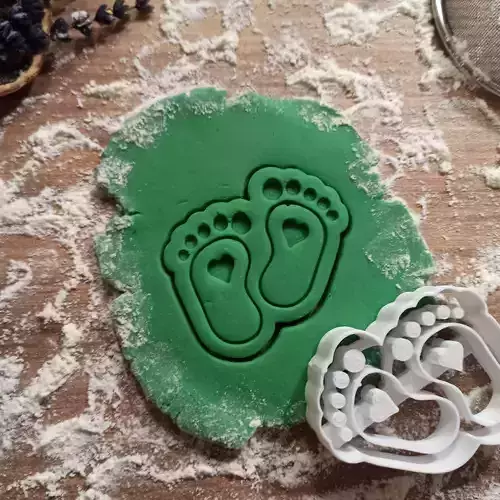 Baby Foot - Feet Cookie - Clay Cutter - Baby Shower Happiness 3D print model