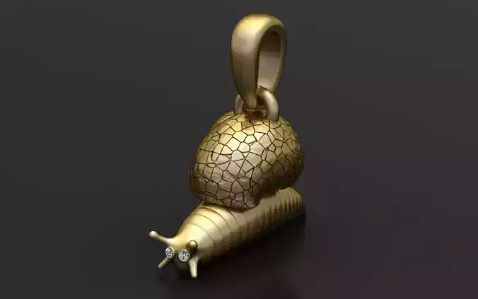 SNAIL HART INSECT PENDANT 3D PRINTABLE MODEL 