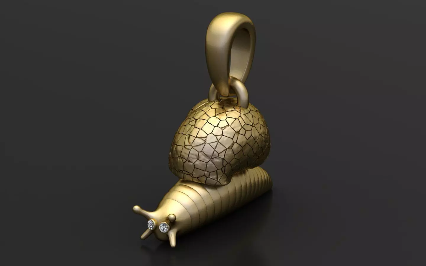 SNAIL HART INSECT PENDANT 3D PRINTABLE MODEL 3D print model