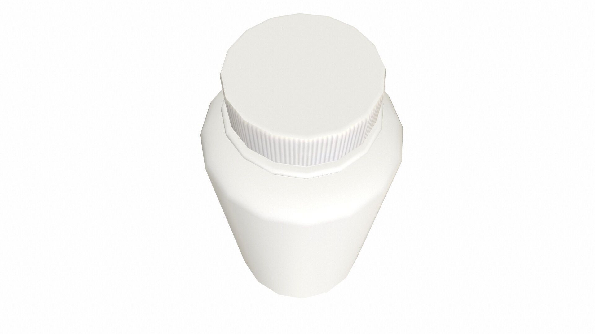 Empty Bottle Low-poly 3D model_4