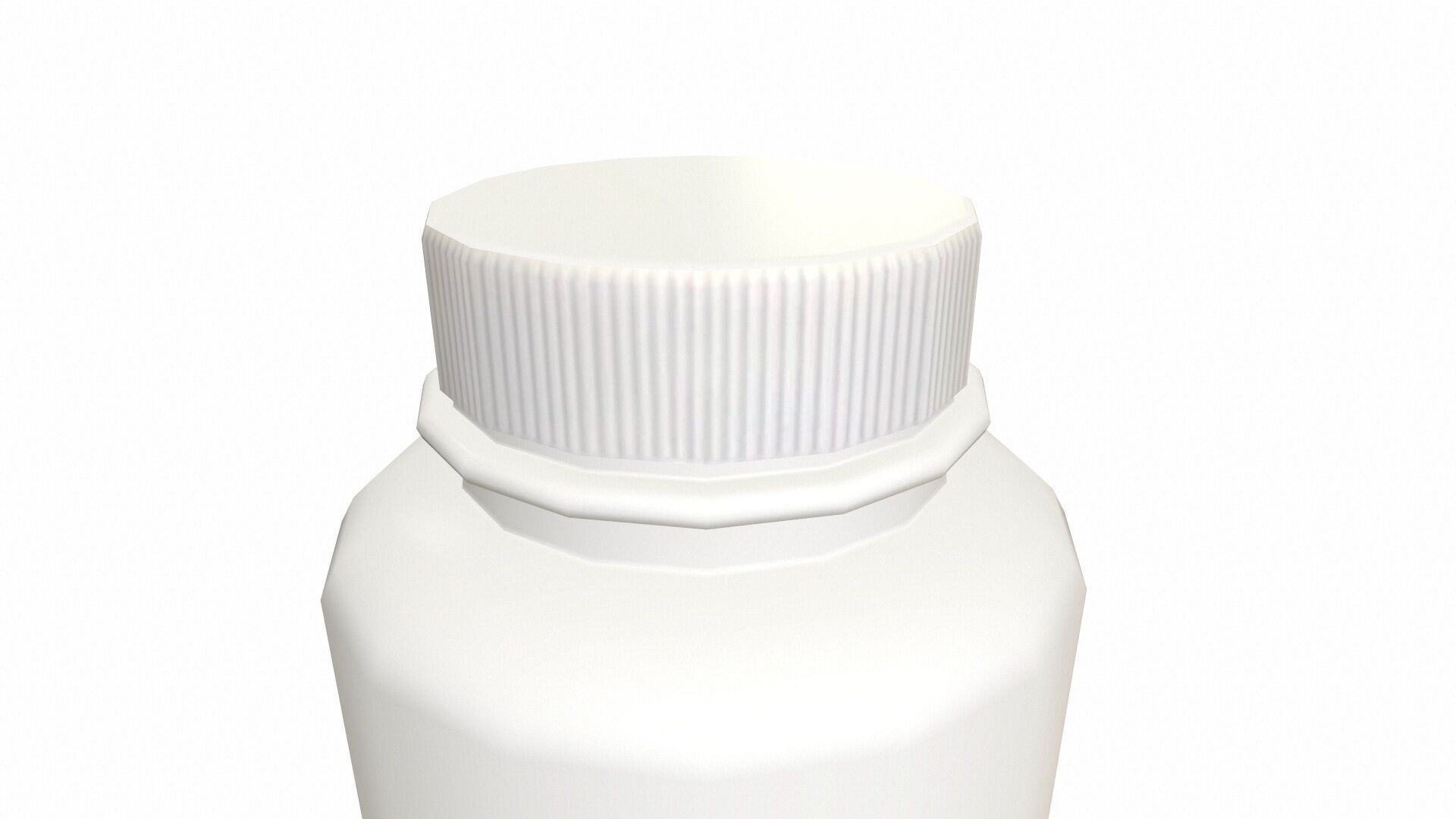 Empty Bottle Low-poly 3D model_3