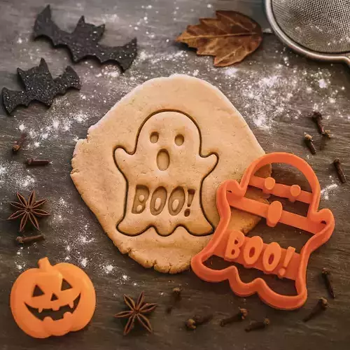 Halloween Ghost Cookie Cutter - Halloween Surprise - Gift 3D print model